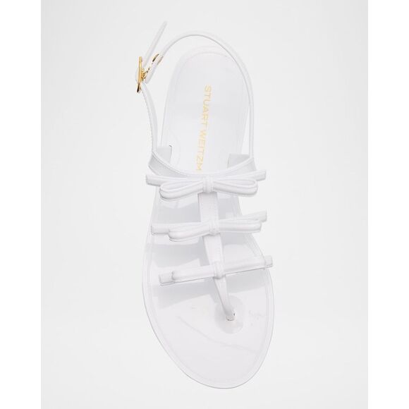 Stuart Weitzman Felicity Bow Jelly Sandals Size 8 $195 - Picture 3 of 10